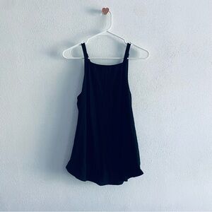 Black strappy tank top